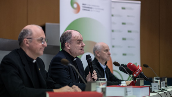Generalvikar Eugen Runggaldier, Bischof Ivo Muser und Gottfried Ugolini