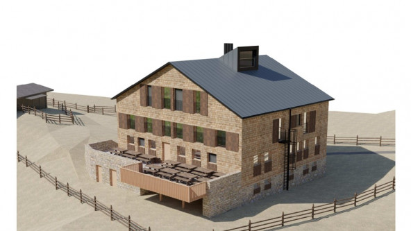 So soll die neue Sesvennahütte aussehen.