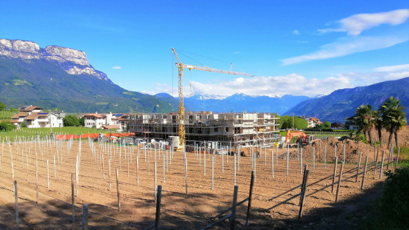 Hotelbau statt Äpfel und Reben in Schreckbichl bei Girlan