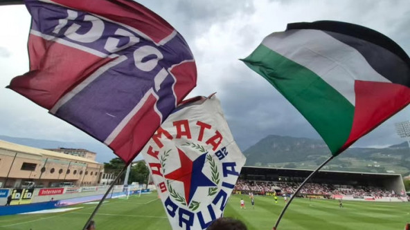 bandiera palestinese e cosenza