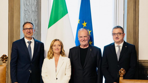 calderoli meloni kompatscher fugatti
