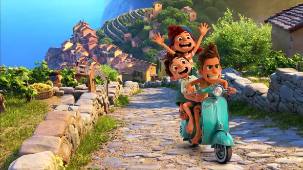 Luca, Disney Pixar, Vespa-Rennen, 2021.