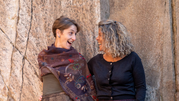 Brigitte Knapp und Heidi Clementi