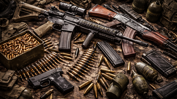 Immagine simbolica di un arsenale militare (immagine creata con IA)