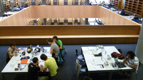 biblioteca, università, Bolzano, campus