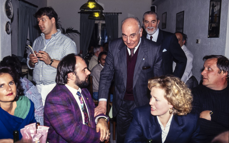 Giorgio Holzmann und Pietro Mitolo nach den Landtagswahlen 1993