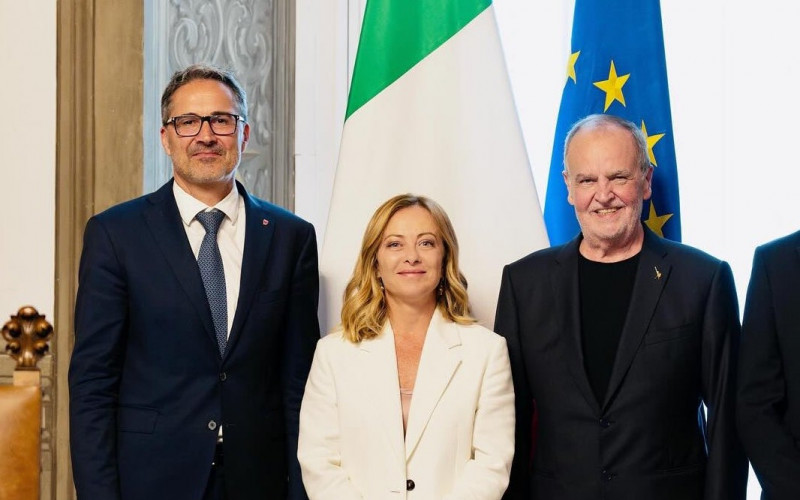 Kompatscher, Meloni, Calderoli