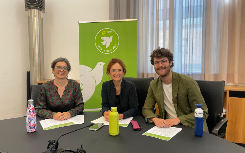 Madeleine Rohrer, Brigitte Foppa und Zeno Oberkofler
