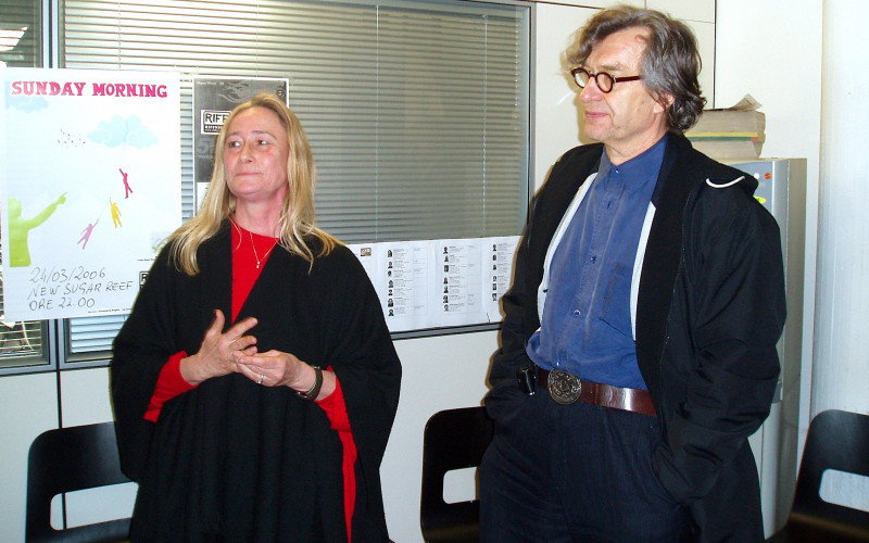 Heidi Gronauer e Wim Wenders